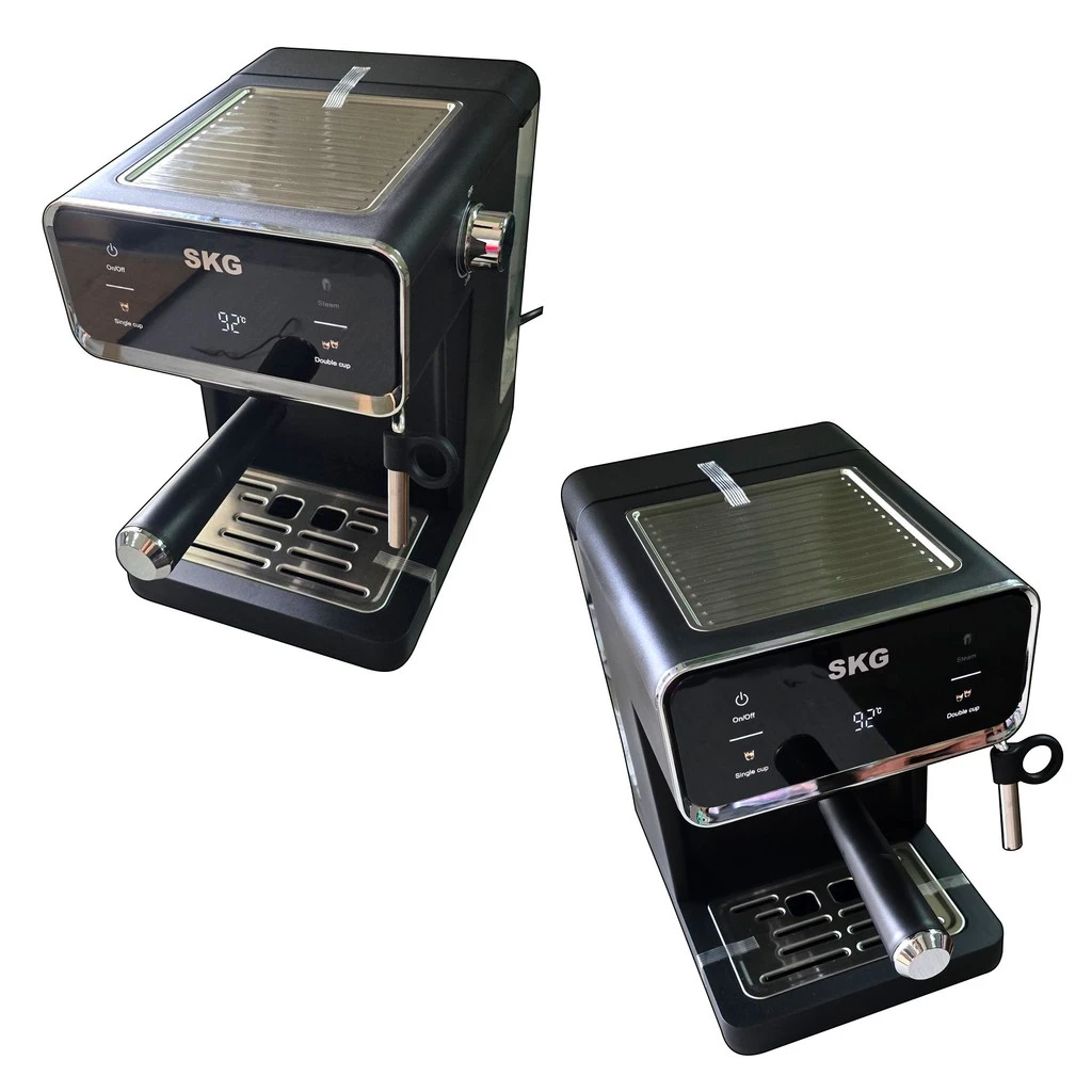 SKG เครื่องชง กาแฟสด 1050W จุน้ำ1.6ลิตร แรงดัน20บาร์  หน้าจอปุ่มสัมผัส รุ่น SK-1207 สีเงิน ฟรี ถ้วยกรอง 53mm มี 2ขนาด thumbnail 8