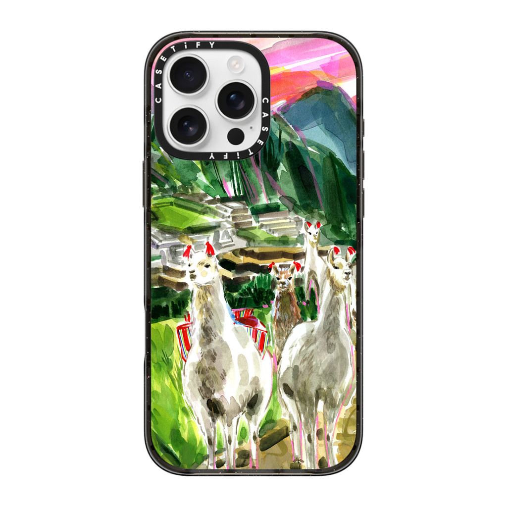 CASETiFY | Machu Picchu Llama Party #เคสกันกระแทก สำหรับ iPhone 16 Series ลายพิมพ์ที่ขายดีที่สุด