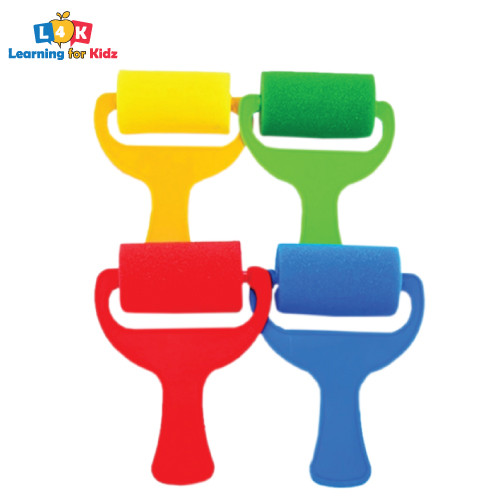 [พร้อมส่ง!!!] ชุดลูกกลิ้งฟองน้ำสร้างสรรค์ 3 ชิ้น (Sponge Roller-Set of 4)