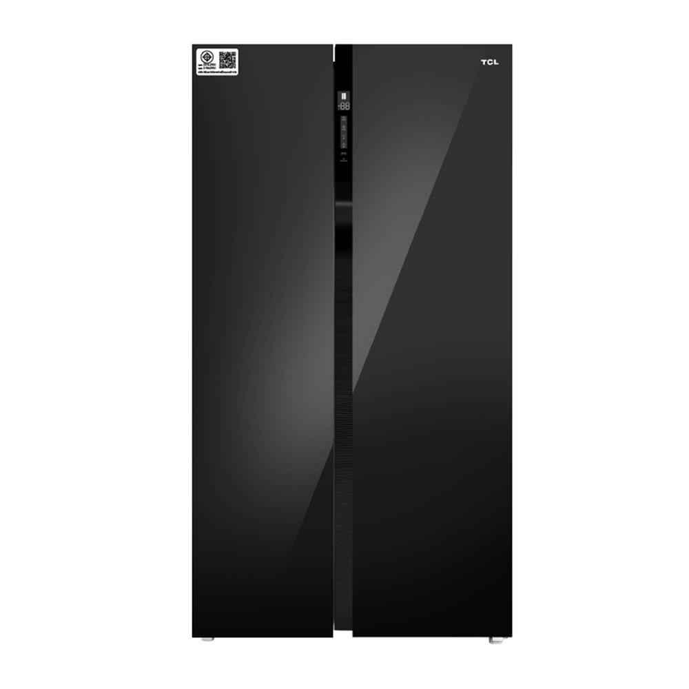 HomePro ตู้เย็น SIDE BY SIDE  RT62GPSBD 22.3 คิว กระจกดำ อินเวอร์เตอร์ แบรนด์ TCL