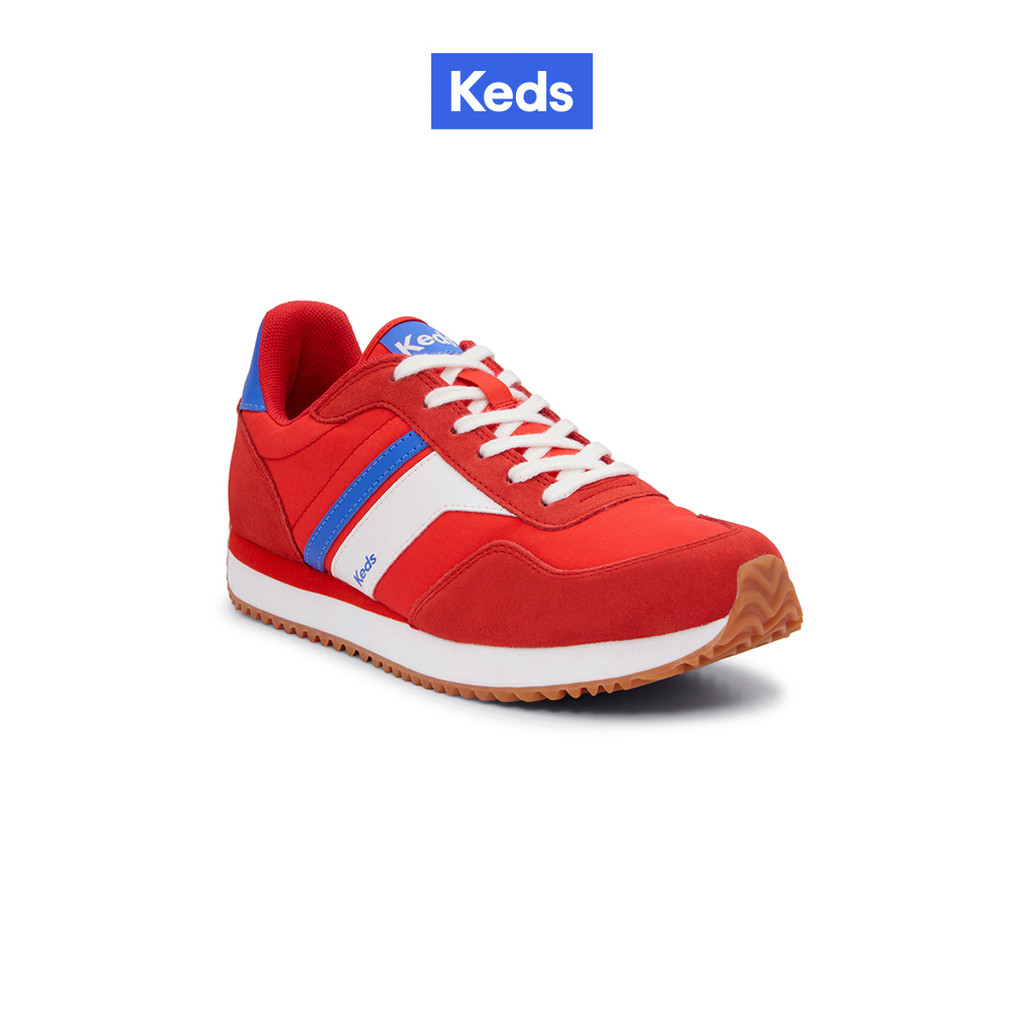 KEDS รองเท้าผ้าใบ แบบผูกเชือก รุ่น RENA NYLON/SUEDE สีแดง ( WH68146 )