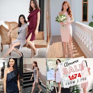 เดรส EL0702 Gisella Dress (ลด125 โค้ดWYAKPT) ชุดใส่เที่ยว ชุดออกงาน ชุดเพื่อนเจ้าสาว | Evalynbrand