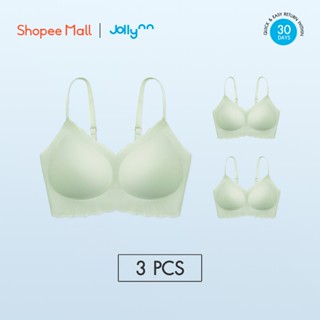 [Set 3ชิ้น] Jollynn Cloud Free Size รุ่น Lycra bra เสื้อในผู้หญิง เสื้อชั้นใน ผ้า Lycra คุณภาพสูง ยืดหยุ่นดีเยี่ยม โจลีน