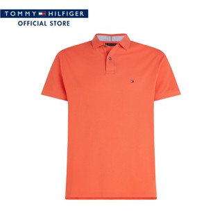 Tommy Hilfiger เสื้อโปโลผู้ชาย รุ่น MW0MW32346 TKV - สีส้ม