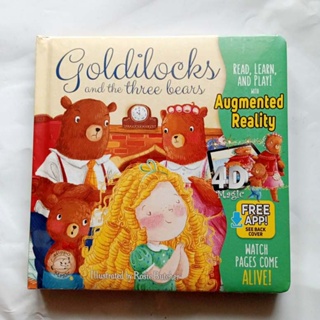 หนังสือบอร์ดบุค Goldilocks and the Three Bears 4D Augmented Reality Come-to-Life Bookภาษาอังกฤษ