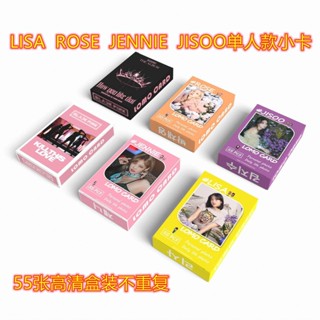 ☇❈☃การ์ดรูปข้าว BLACKPINK LISA ROSE JENNIE JISOO การ์ดต่อพ่วงรองรับโปสการ์ดขนาดเล็ก