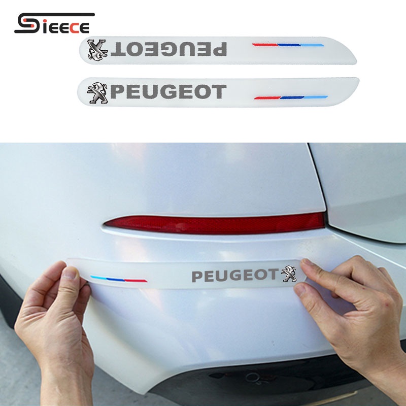 Sieece โปร่งใส กันชนรถ แถบป้องกันการชน ของแต่งรถยนต์ สำหรับ Peugeot 406 3008 2008 405 5008 306 206 4