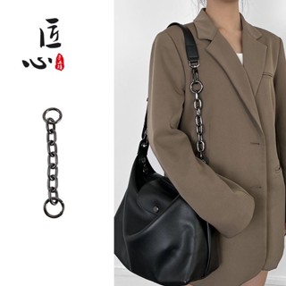 ♙ความเฉลียวฉลาดงานฝีมือ Longchamp hobo สายคล้องไหล่โซ่ยาว longcham ฝังใต้วงแขนกระเป๋าการเปลี่ยนแปลงกระเป๋า Messenger เข็