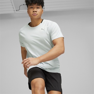 PUMA RUNNING - เสื้อยืดแขนสั้นผู้ชาย CLOUDSPUN สีเทา - APP - 52326980