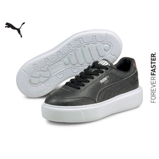 PUMA EVOLUTION - รองเท้ากีฬาผู้หญิง Oslo Maja Cracked สีดำ - FTW - 38224301