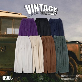 Urthe - กางเกงลูกฟูก ขายาว วินเทจ รุ่น VINTAGE CORDUROY