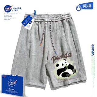 ✉เว็บไซต์อย่างเป็นทางการของ NASA Panda Huahua กางเกงกีฬาห้าจุดลำลองสำหรับผู้ชายและผู้หญิงฤดูร้อนอินเทรนด์แบรนด์กางเกงขาส