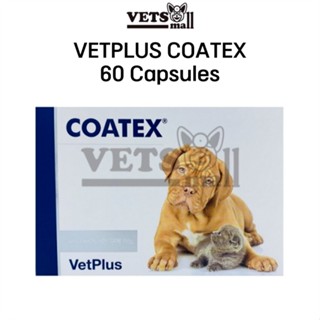 [VetPlus] Coatex Softgels 60 capsules for Dogs &amp; Cats / Skin Hair Coat / with FREEBIES