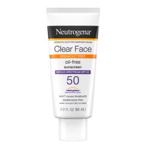 Neutrogena Clear Face Liquid Lotion Sunscreen With SPF 50 3oz/88ml ครีมกันแดด ปราศจากน้ำหอมและไม่ทำให้เกิดสิว น้ำจากUSA