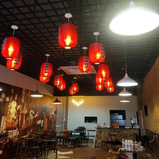 โคมญี่ปุ่น โคมไฟร้านอาหารญี่ปุ่น ขนาด 10-12นิ้ว ตกแต่งอิซากายะ กันน้ำ กันแดด