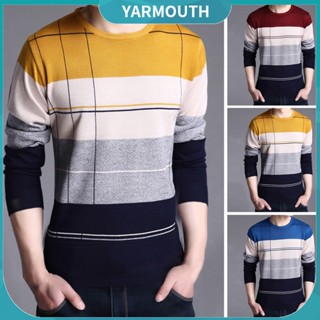 Yyr_ เสื้อถัก ลายสก๊อต สําหรับผู้ชาย
