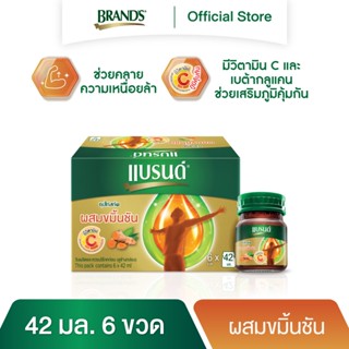 แบรนด์ซุปไก่สกัด ผสมขมิ้นชัน 42 มล. 6 ขวด (BHR)