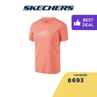 Skechers สเก็ตเชอร์ส เสื้อยืดแขนสั้นผู้หญิง Women Comfort Sports Short Sleeve Tee Apparel - P223W014-000X