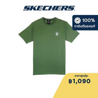 Skechers สเก็ตเชอร์ส เสื้อยืดแขนสั้นยูนิเซ็กส์ Unisex Short Sleeve Tee  Apparel - SL323U324-02SH