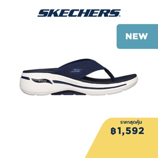 Skechers สเก็ตเชอร์ส รองเท้าแตะผู้หญิง Women Luminous Sandals - 140269-NVY Arch Fit, Comfort Pillar Technology, Contoured Goga Mat Footbed, Hanger Optional, Machine Washable, Ultra Go