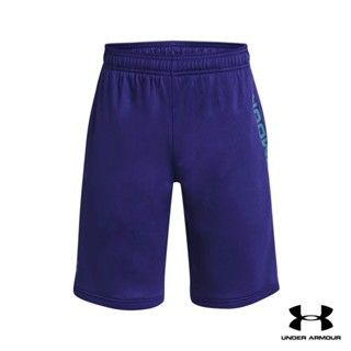 Under Armour UA Boys Stunt 3.0 Printed Shorts อันเดอร์ อาร์เมอร์ กางเกงออกกำลังกาย สำหรับเด็กผู้ชาย