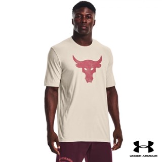 Under Armour UA Mens Project Rock Brahma Bull Short Sleeve อันเดอร์ อาร์เมอร์ เสื้อออกกำลังกาย สำหรับผู้ชาย