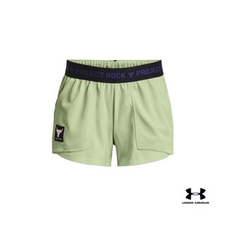 Under Armour UA Girls Project Rock Play Up Shorts อันเดอร์ อาเมอร์ กางเกงออกกำลังกายขาสั้น สำหรับเด็กผู้หญิง