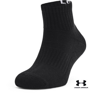 Under Armour UA Unisex Core Quarter 3-Pack Socks อันเดอร์ อาเมอร์ ถุงเท้าเทรนนิ่ง รุ่น Core Quarter