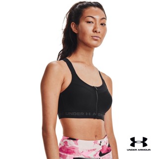 Under Armour Womens Armour® High Crossback Zip Sports Bra อันเดอร์ อาเมอร์ บราเทรนนิ่ง รุ่น High Crossback