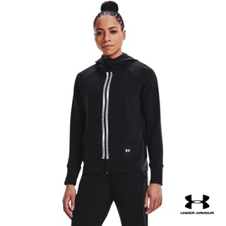 Under Armour UA Womens UA Rival Terry Taped Full Zip Hoodie อันเดอร์ อาร์เมอร์ เสื้อเทรนนิ่ง สำหรับผู้หญิง รุ่น Hoodie