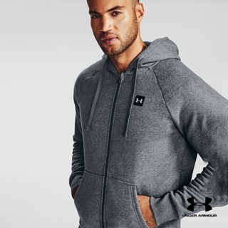 Under Armour Mens UA Rival Fleece Full Zip Hoodie อันเดอร์ อาเมอร์ เสื้อออกกำลังกาย สำหรับผู้ชาย รุ่น Rival Fleece Full