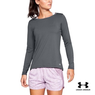 Under Armour UA Womens HeatGear Armour Long Sleeve อันเดอร์ อาร์เมอร์ เสื้อเทรนนิ่ง สำหรับผู้หญิง รุ่น Long Sleeve