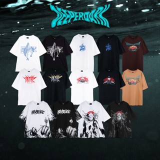 Urthe - เสื้อยืดโอเวอร์ไซซ์ สกรีนลาย  รุ่น DEEPERDARK