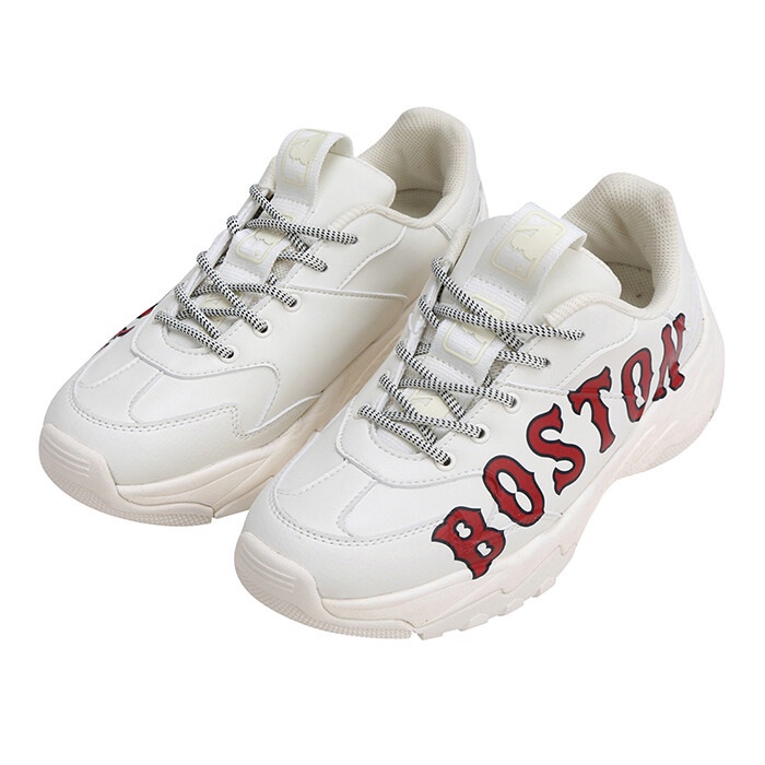 ஐ☊MLB รองเท้าผ้าใบผู้หญิง BIG BALL CHUNKY P SNEAKER 32SHC2011 43I BOSTON RED SOX IVORY