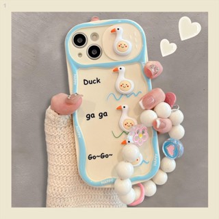 ใหม่ เคสโทรศัพท์มือถือ ลายเป็ดน่ารัก สามมิติ สําหรับ Apple Iphone 14 13promax 12 11