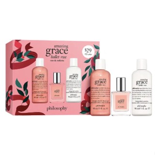 philosophy amazing grace ballet rose eau de toilette set - Gift Set น้ำหอม เจลอาบน้ำ บอดี้โลชั่นจากUSA