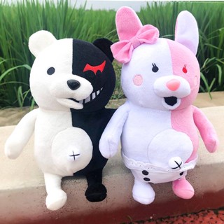 ตุ๊กตาแคร์แบร์ บุคลิกภาพที่ห้าและกระสุนปืนทำลายตุ๊กตาหมีสีดำและสีขาวตุ๊กตาของเล่นวันเกิดเด็กผู้หญิงสีชมพูตุ๊กตากระต่ายสีขาว
