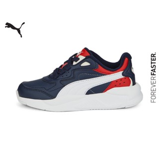 PUMA KIDS - รองเท้าผ้าใบเด็กแบบปิดสำหรับสับเปลี่ยน X-Ray Speed SL WTR สีฟ้า - FTW - 38620602