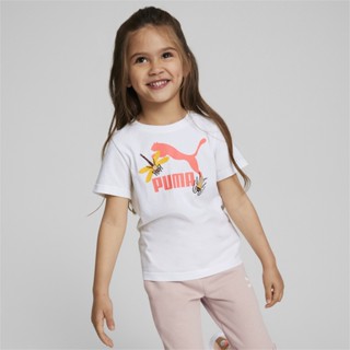 PUMA KIDS - เสื้อยืดเด็ก Small World สีขาว - APP - 67013402