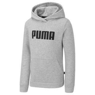 PUMA KIDS - เสื้อฮู้ด Essentials Full-Length Youth สีเทา - APP - 84758701