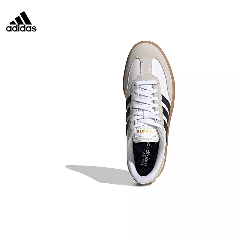 ❇❀❃[กล่องเดิม] Adidas neo Gradas รองเท้าผ้าใบผู้ชายและผู้หญิงรองเท้ากีฬาสีขาวสีเทา -FW3378