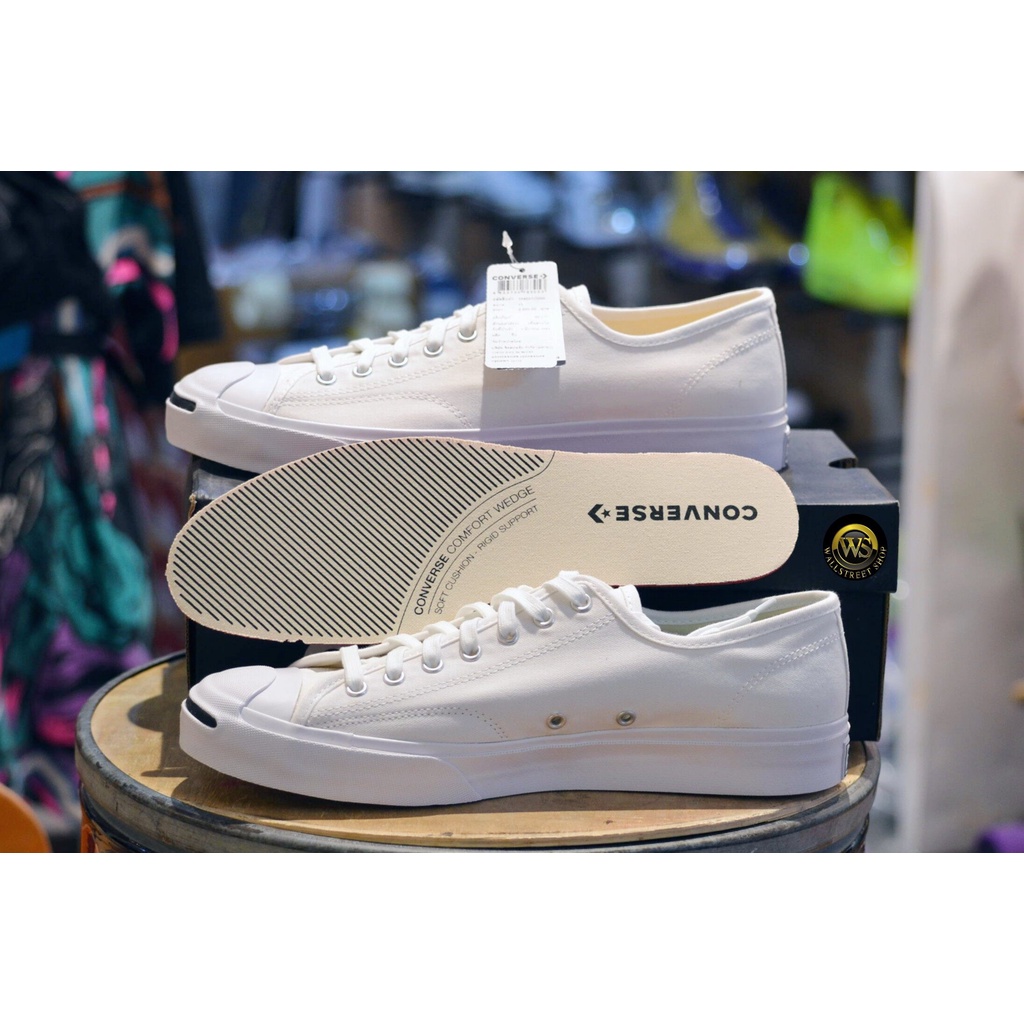 ☁[ลิขสิทธิ์แท้]Converse รองเท้าผ้าใบ รุ่น Jack Purcell White มีสินค้าพร้อมส่ง