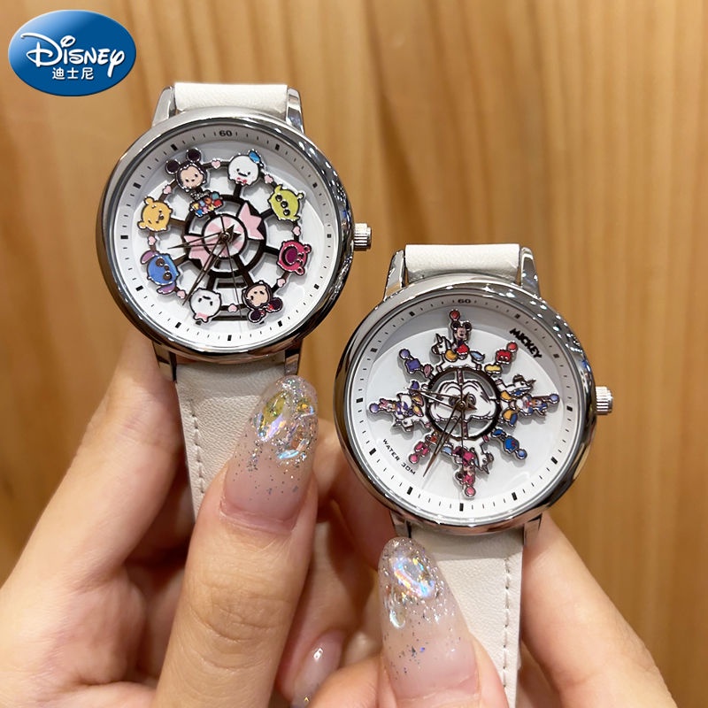∏∈Disney Watch Girls Student 2023 New Junior High School Girls Ferris Wheel Carouselของแท้Songsongขอ