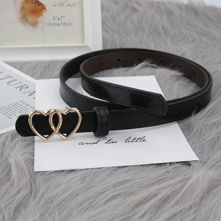 พร้อมส่ง!! เข็มขัดสไตล์เรียบง่าย สไตล์เกาหลี แฟชั่นตกแต่ง เข็มขัดเส้นเล็กสำหรับผู้หญิง เข็มขัดหนังPU（P81）