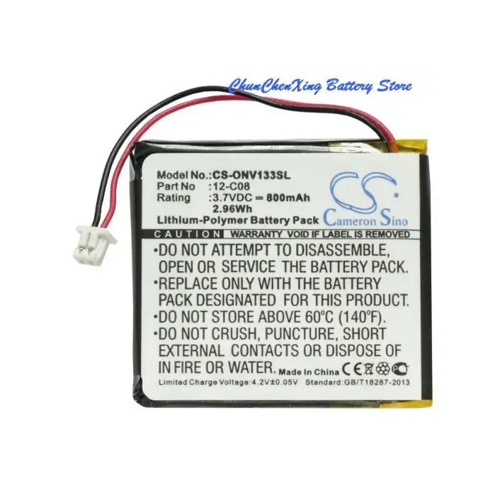 R8G6 OrangeYu 800mAh Battery 12-C08 for Oryon Technologies INV133