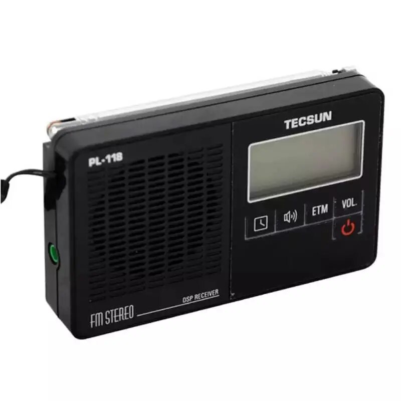76f Tecsun/Desheng PL-118 Portable Pure FM DSP Stereo Radio zou