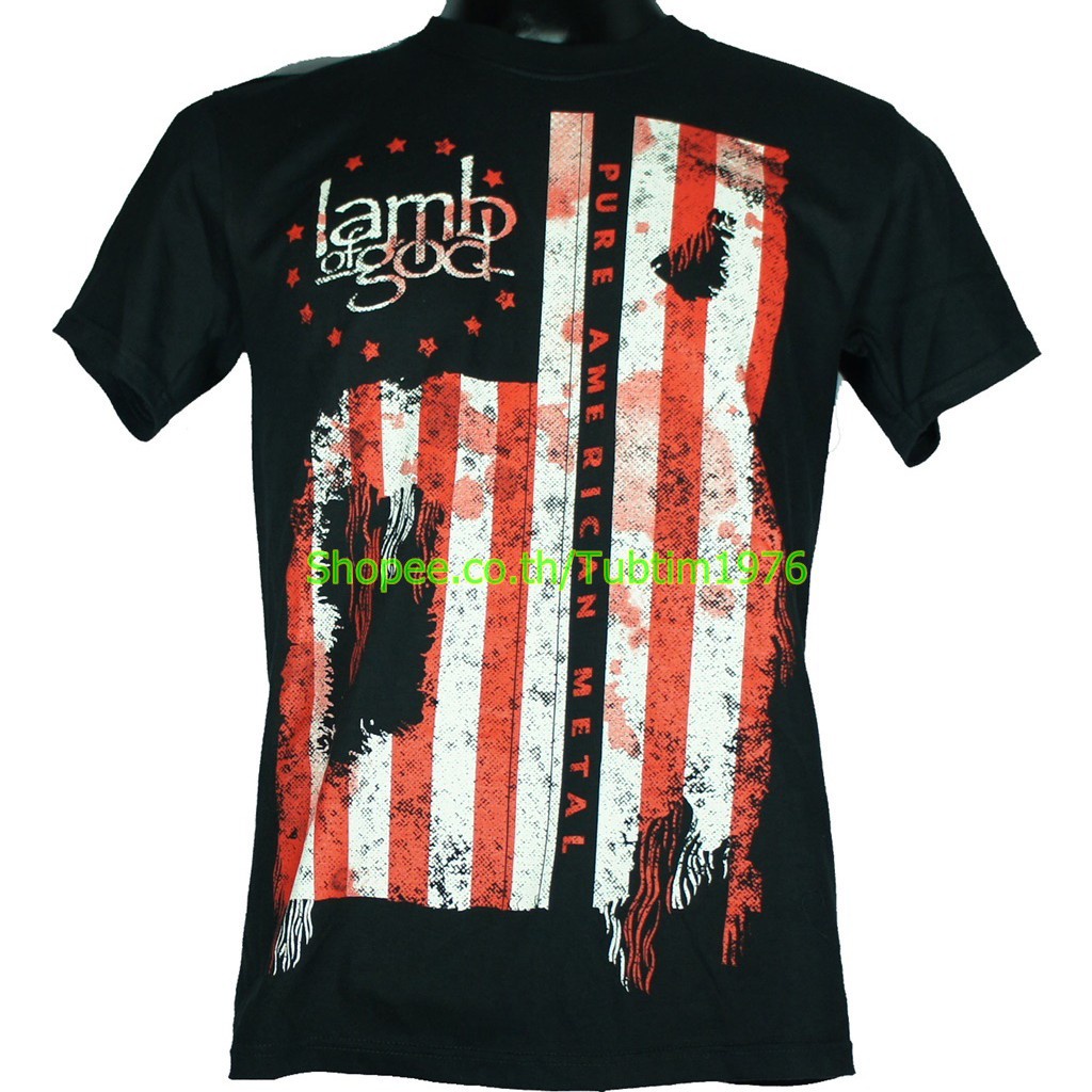 เสื้อวง Lamb Of God วงดนตรีต่างประเทศ วินเทจ แลมบ์ ออฟ ก็อด LOG1255