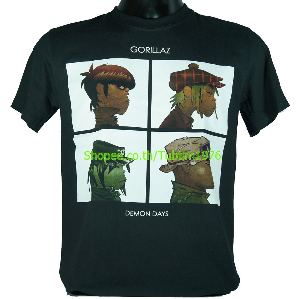 เสื้อวง Gorillaz วงดนตรีต่างประเทศ วินเทจ กอริลลาซ GRL585