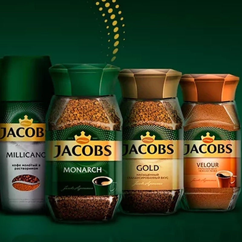 ♗♛กาแฟนำเข้าจากรัสเซีย JACOBS กาแฟดำบริสุทธิ์ ซูโครสฟรี ฟรีซดราย สำเร็จรูปจากอิตาลี วันผลิตล่าสุด