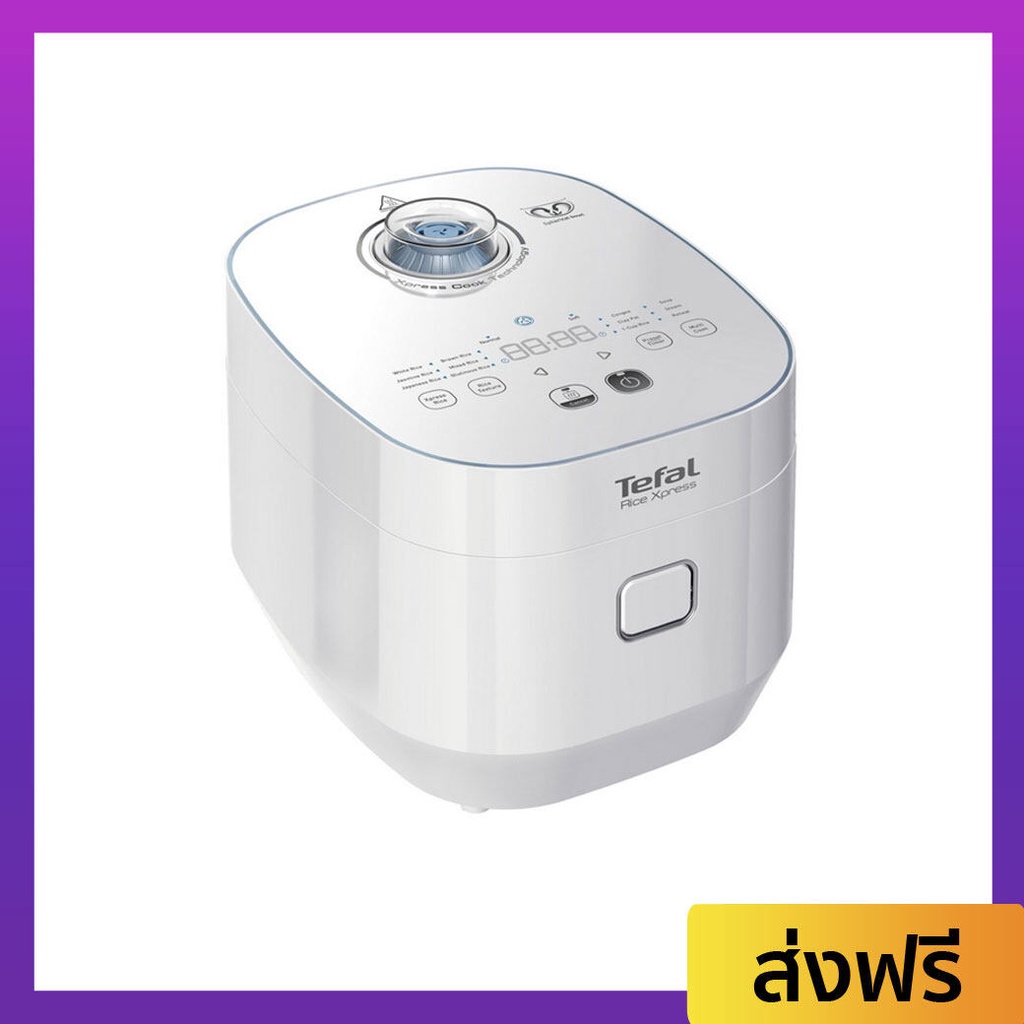 หม้อหุงข้าวดิจิตอล Tefal ความจุ 1.5 ลิตร หุงสุกเร็วขึ้น 2 เท่า รุ่น RK522166 - หม้อหุงข้าวระบบดิจิตอ